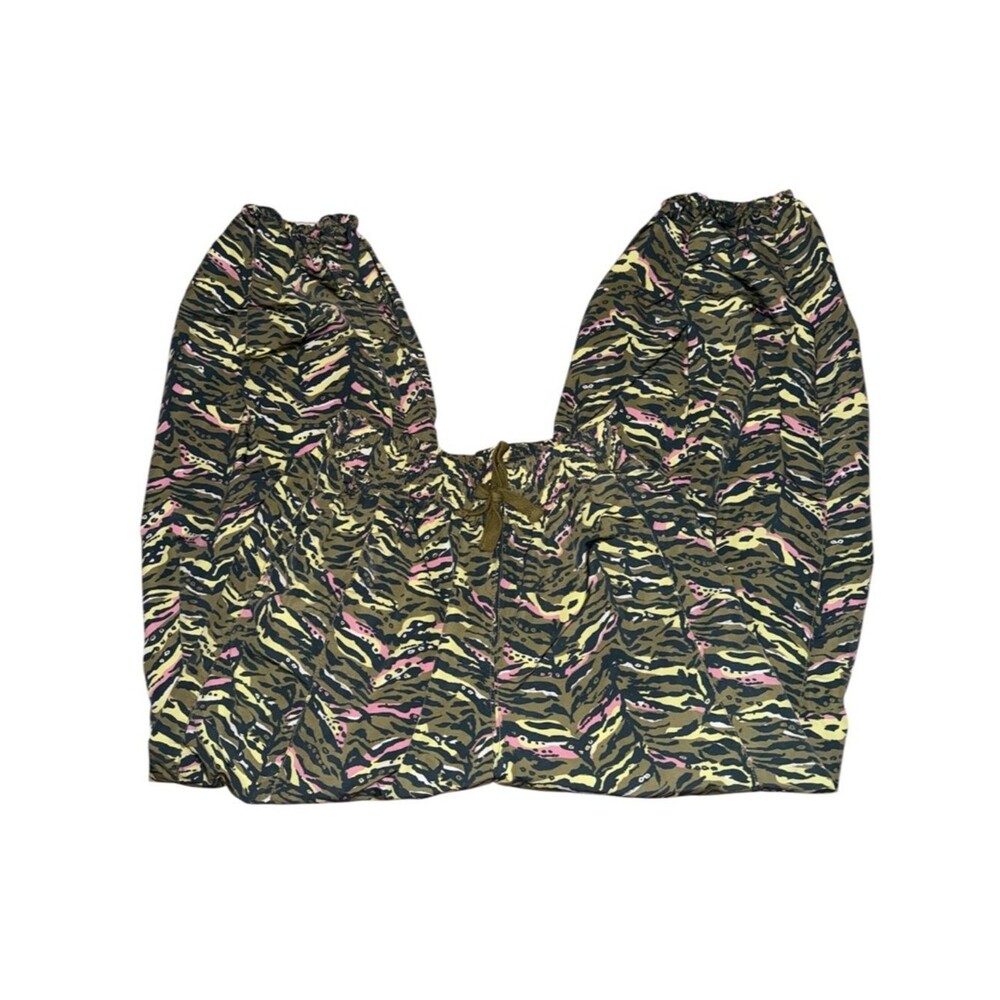 NWOT FP Movement Zephyr Hi Rise Balloon Pants Free People Green Olive Combo XS - Picture 4 of 16